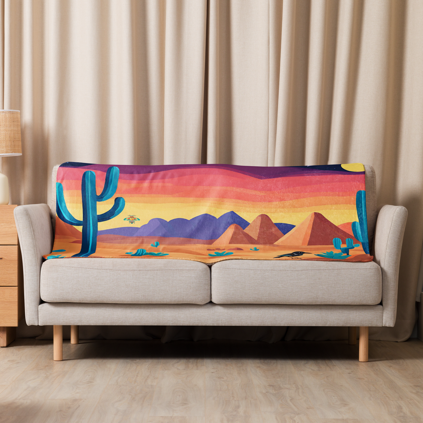 Desert Mosaic, Desert Dreamscapes Sherpa Blanket
