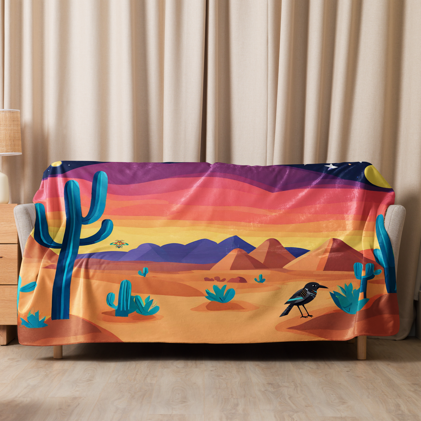 Desert Mosaic, Desert Dreamscapes Sherpa Blanket